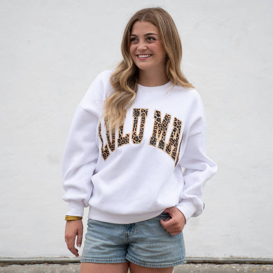 LULU MAC: White & Leop Puff