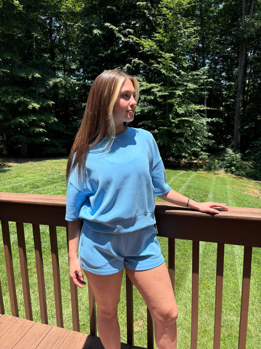 Laguna Scuba Weekender Lounge Set: DENIM DRIFT
