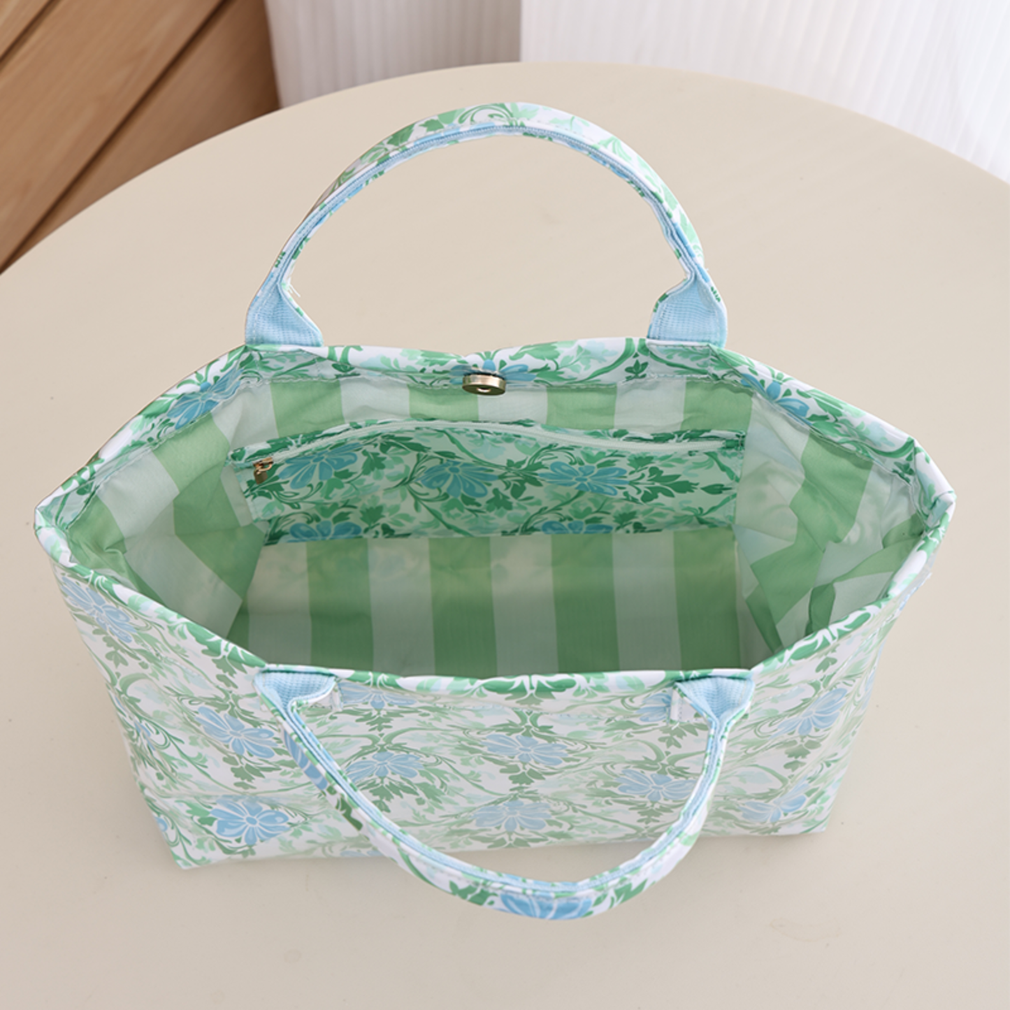 Waterproof Tote Bag PVC Beach Bag : Heirloom Garden