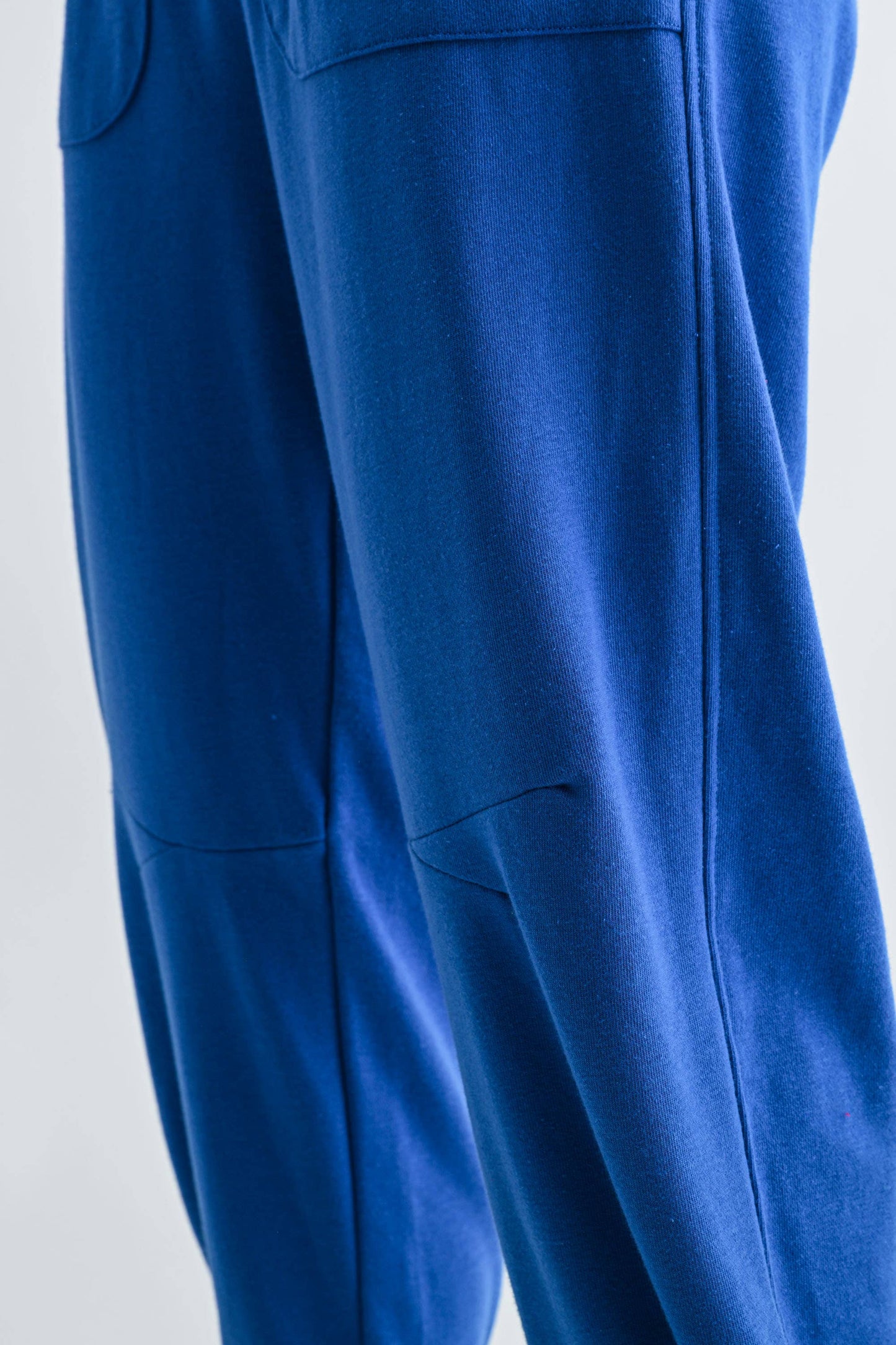 Offset French Terry Lounge Joggers: DEEP INDIGO