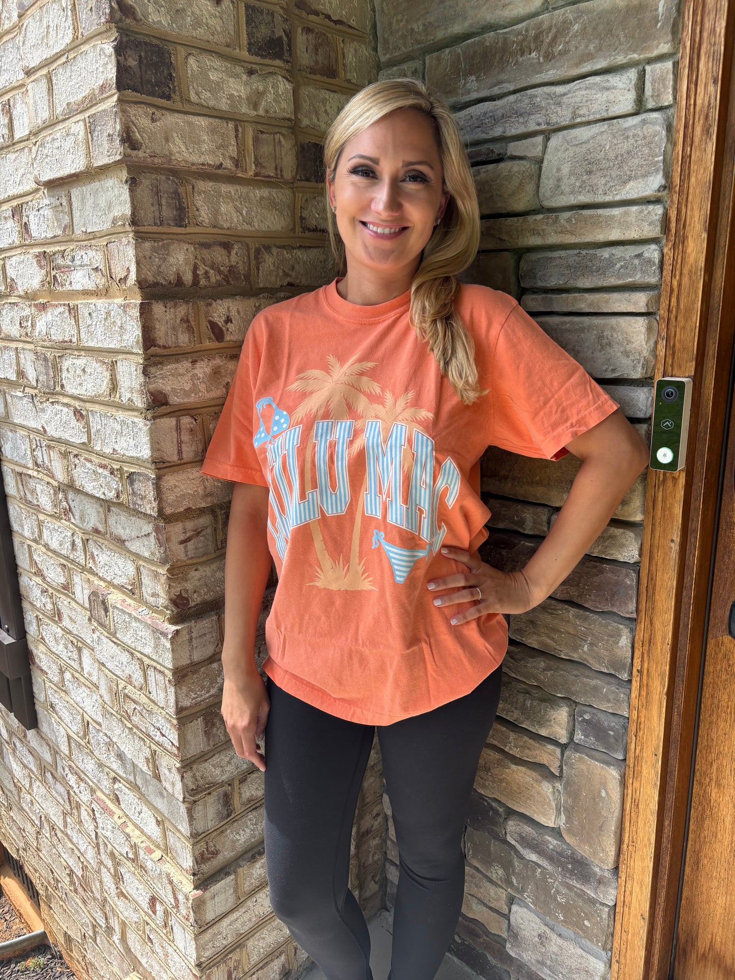 Bikini Adult Melon Comfort Colors Tee: Melon