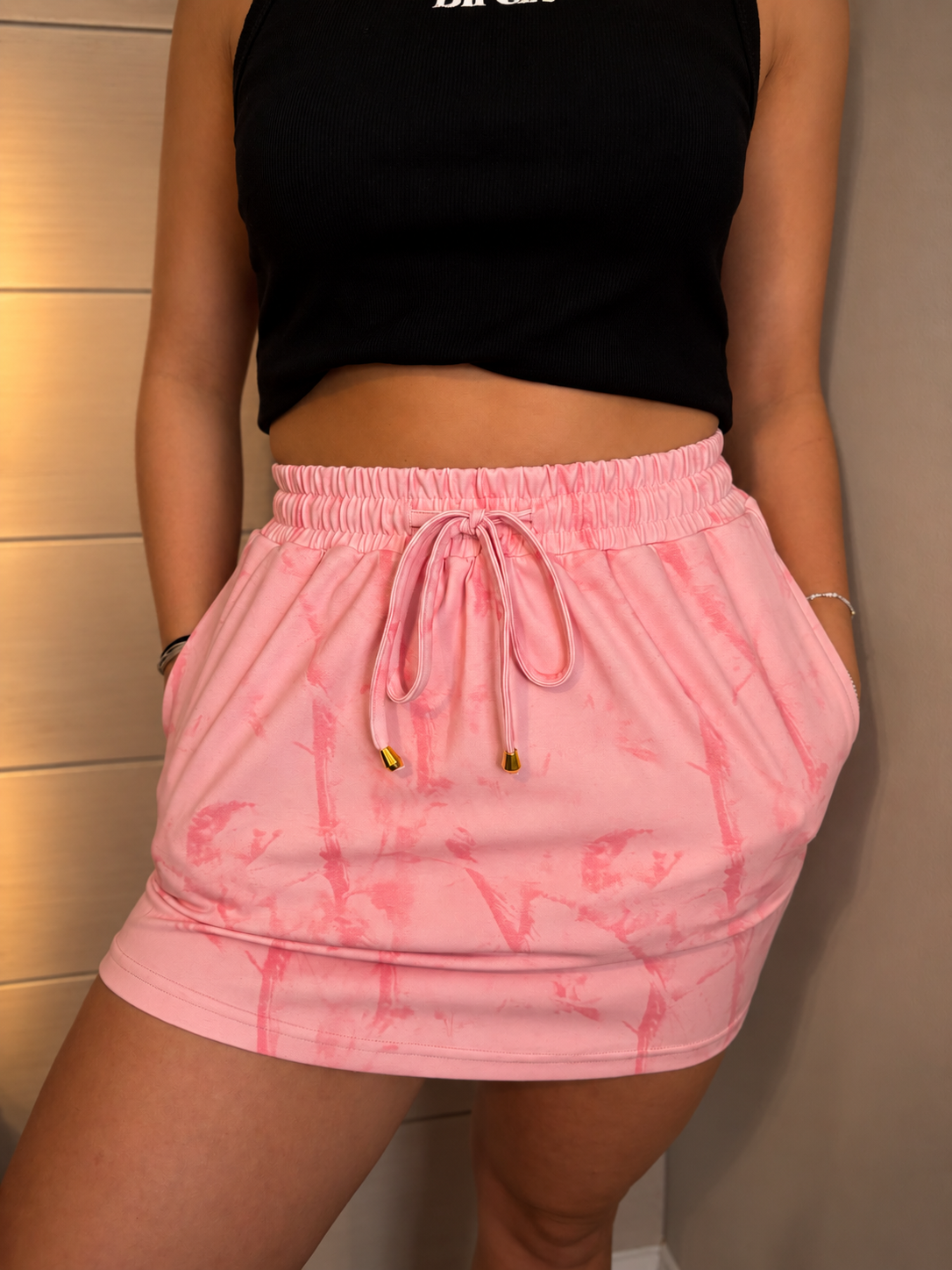 Active Skort: PINK CAMO