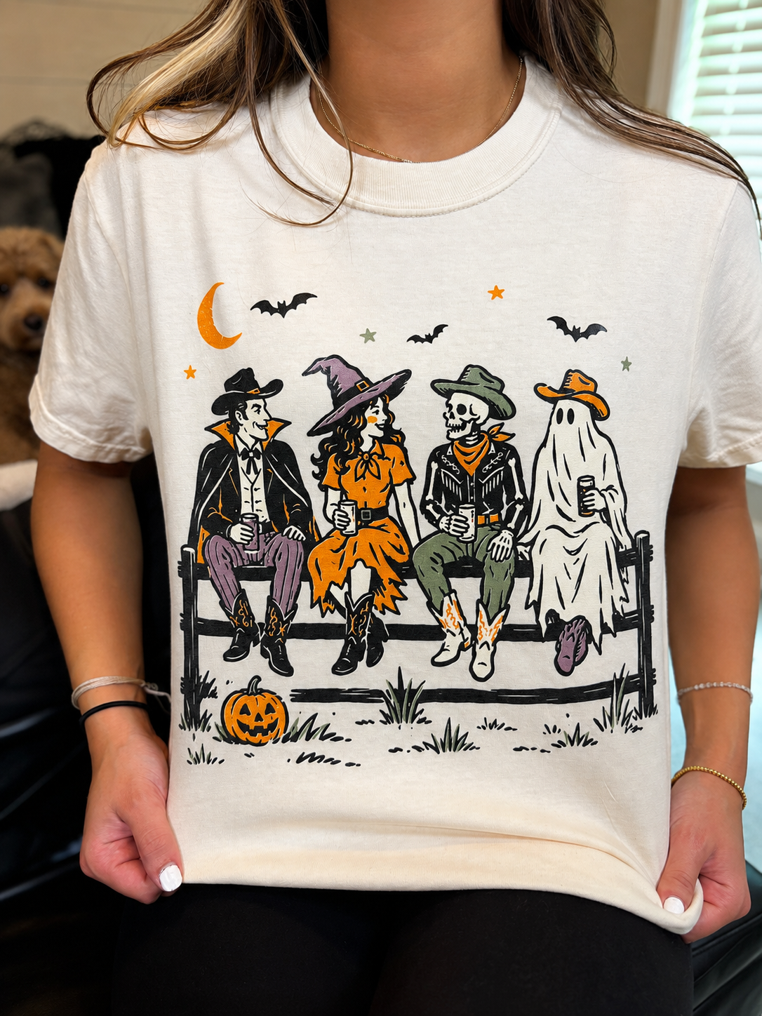 Western Halloween Tee: IVORY
