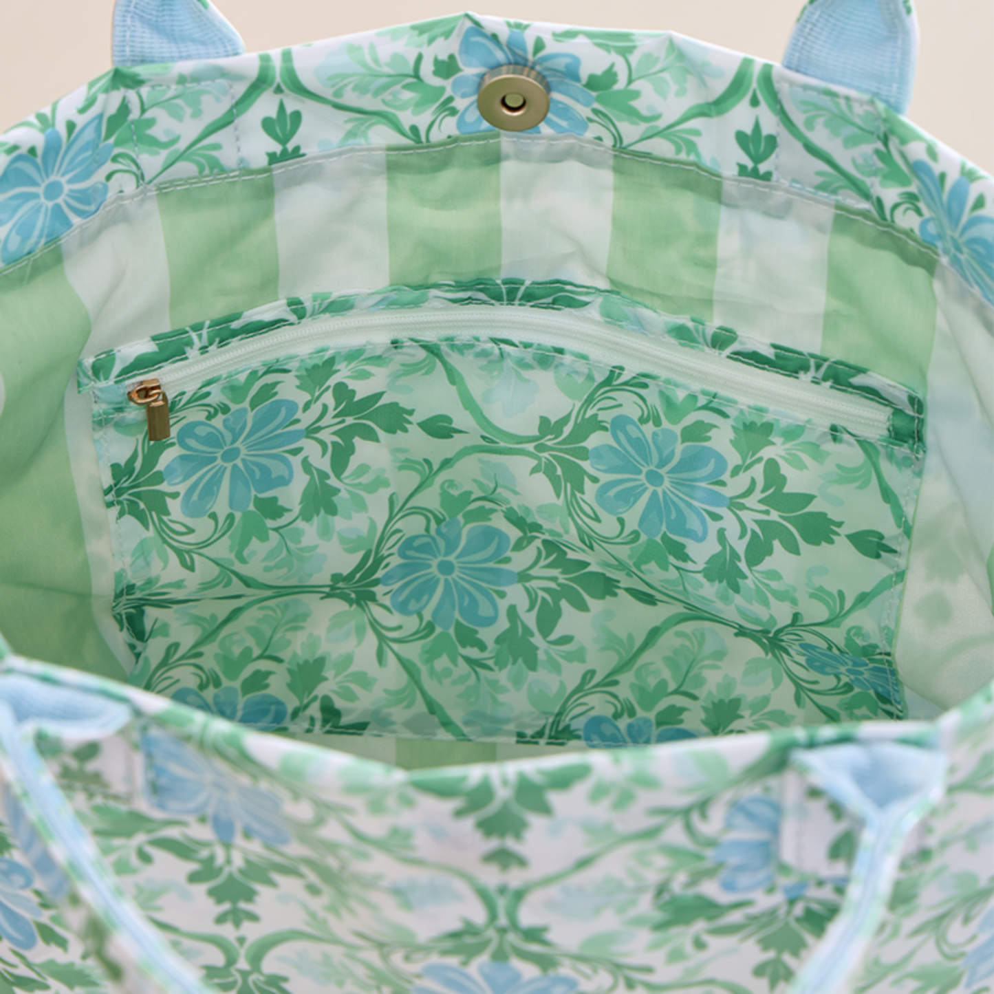 Waterproof Tote Bag PVC Beach Bag : Heirloom Garden