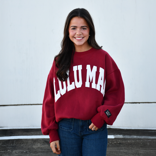LULU MAC: Cardinal & White Puff